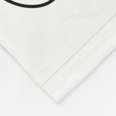 Ik kijk naar je Funny Black and White Eyeballs Fleece Deken (Hoek)