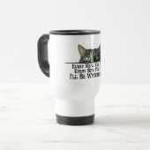 Ik kijk naar je grappige kat Tumbler Reisbeker (Voorkant links)