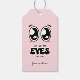 Ik kijk naar je klaslokaal Valentijn Cadeaulabel