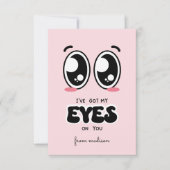 Ik kijk naar je klaslokaal Valentijn Kaart (Voorkant)