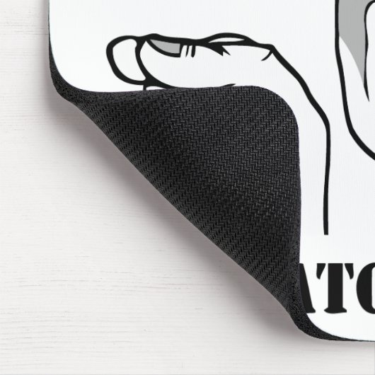 Ik kijk naar je - meme muismat (Hoek)