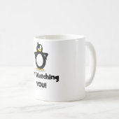 Ik kijk naar je pinguïn koffiemok (Voorkant rechts)