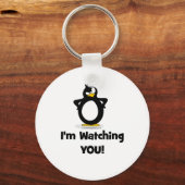 Ik kijk naar je pinguïn sleutelhanger (Voorkant)
