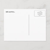 "Ik kijk naar je" Prairie Dog Briefkaart (Achterkant)