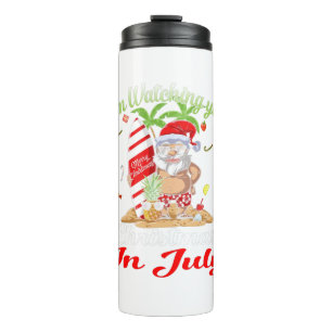 Ik kijk naar kerstmis in juli Tanktop Thermosbeker