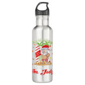 Ik kijk naar kerstmis in juli Tanktop Waterfles (Voorkant)