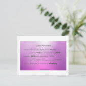 Ik kijk naar mijn gedachten briefkaart (Staand voorkant)