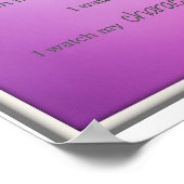 Ik kijk naar mijn gedachten poster (Hoek)