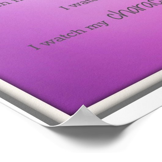 Ik kijk naar mijn gedachten poster (Hoek)