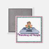 Ik kijk naar mijn gewichtsmagneet magneet (Voorkant / Achterkant)