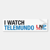 Ik kijk naar Telemundo Bumpersticker (Voorkant)