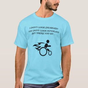 Ik kijk niet gehandicapt t-shirt