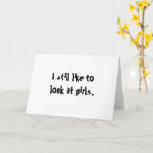 Ik kijk nog steeds graag naar meisjes-wenskaart kaart (Gele Bloem)