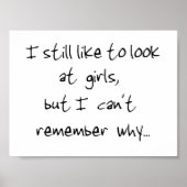 Ik kijk nog steeds naar de meisjesprint poster (Voorkant)