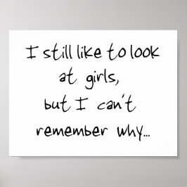 Ik kijk nog steeds naar de meisjesprint poster