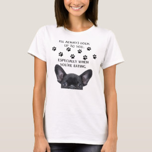 Ik kijk op je hond T-shirt