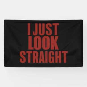 Ik Kijk Rechtstreeks LGBT Gay Lesbische Trots Maan Spandoek