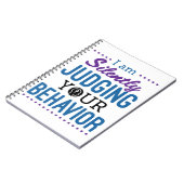 Ik kijk stilletjes naar je gedrag notitieboek (Linkerzijde)