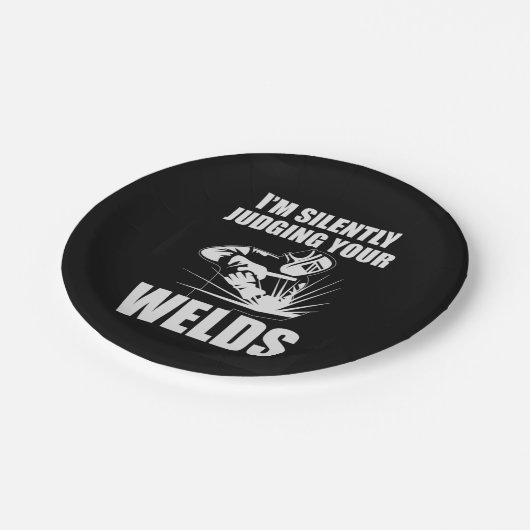 Ik kijk stilletjes naar je lassen papieren bordje (Gekanteld)