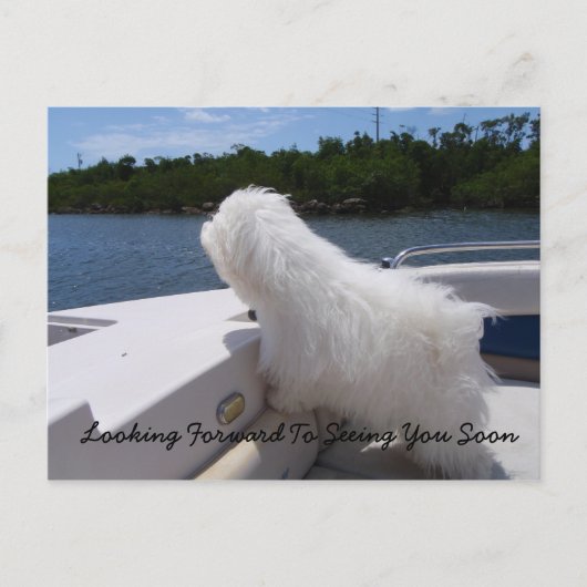 Ik kijk uit naar je binnenkort te zien briefkaart (Voorkant)