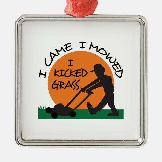 IK KIKT GRASS METALEN ORNAMENT (Voorkant)