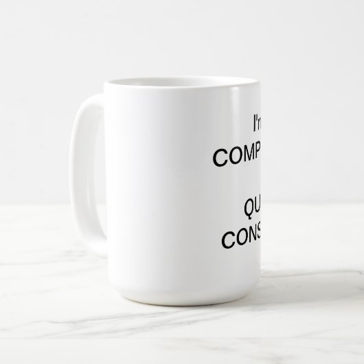 Ik klaag geen mok af (Voorkant links)