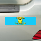 IK KLEIN OMDAT...V1 BUMPERSTICKER (Op auto)