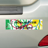 Ik Kleur... Bumpersticker (Op auto)
