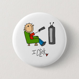 Ik klik op TV Ronde Button 5,7 Cm