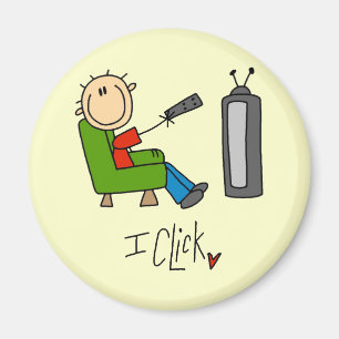 Ik Klik T-shirts en Cadeaus Magneet