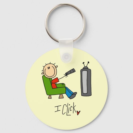Ik Klik TV Verslaafde Sleutelhanger (Voorkant)