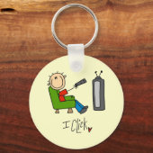 Ik Klik TV Verslaafde Sleutelhanger (Voorkant)