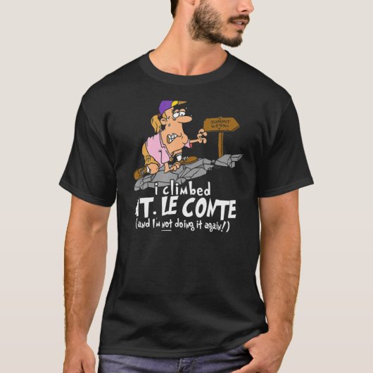 Ik klikte Mt LeConte en ik doe het niet meer. T-shirt (Voorkant)