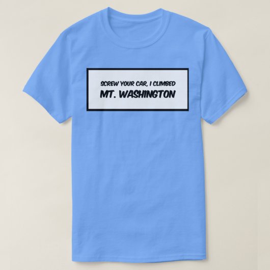 Ik klikte Mt Washington T-shirt (Design voorkant)