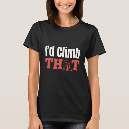Ik klimde dat de Elektriciteitsbedradingstechniek T-shirt (Voorkant)