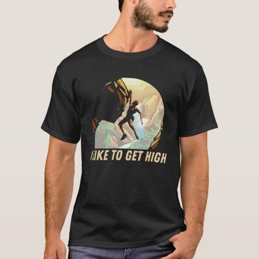 Ik klimt graag op hoge klimmers t-shirt (Voorkant)