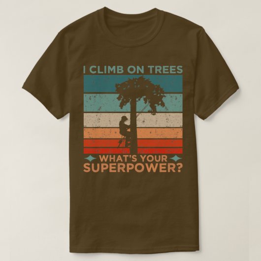 Ik klimt op bomen t-shirt (Design voorkant)