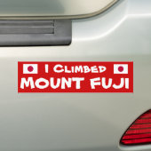 Ik klom* berg Fuji Bumpersticker (Op auto)