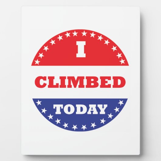 Ik klom vandaag fotoplaat (Voorkant)