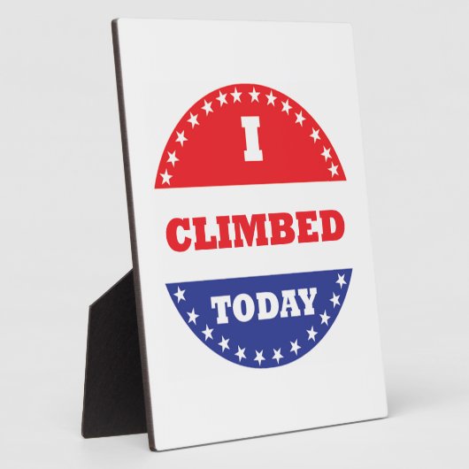 Ik klom vandaag fotoplaat (Zijkant)