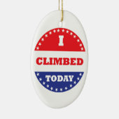 Ik klom vandaag keramisch ornament (Rechts)