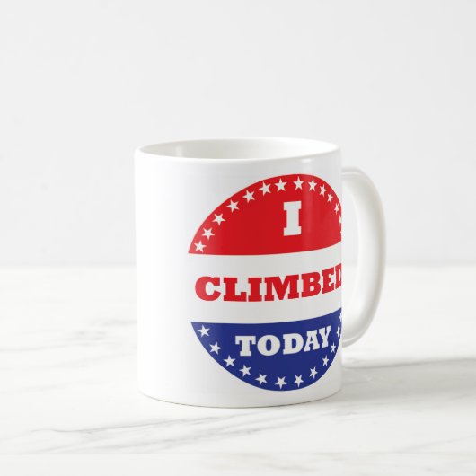 Ik klom vandaag koffiemok (Voorkant rechts)