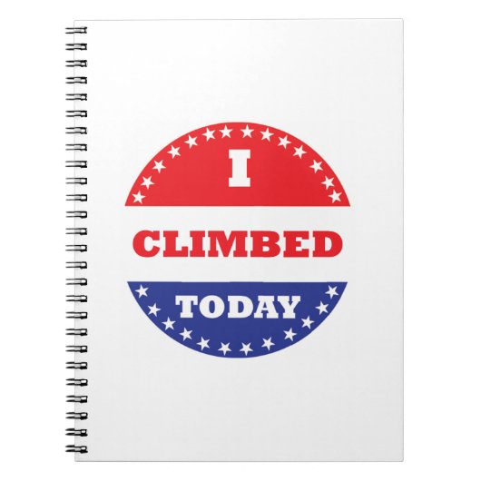 Ik klom vandaag notitieboek (Voorkant)