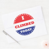 Ik klom vandaag ronde sticker (Envelop)