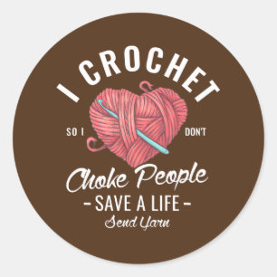 Ik knalt zodat ik mensen niet verstik om een leven ronde sticker
