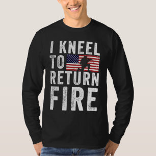 Ik kniel om het vuur van veteraan USA Amerikaanse  T-shirt