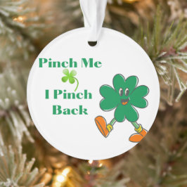 Ik knijp terug op een ornament