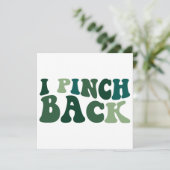 Ik knijp terug Retro St. Patrick's Day PNG/SVG Feestdagenkaart (Staand voorkant)