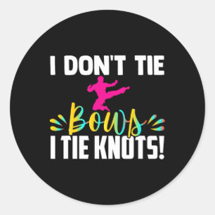 Ik Knoop Geen Strikken Ik Knoop Knopen In Mijn Rie Ronde Sticker