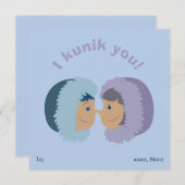 Ik knuffel je! Malva Classroom Valentijnsdag Feestdagenkaart (Voorkant / Achterkant)